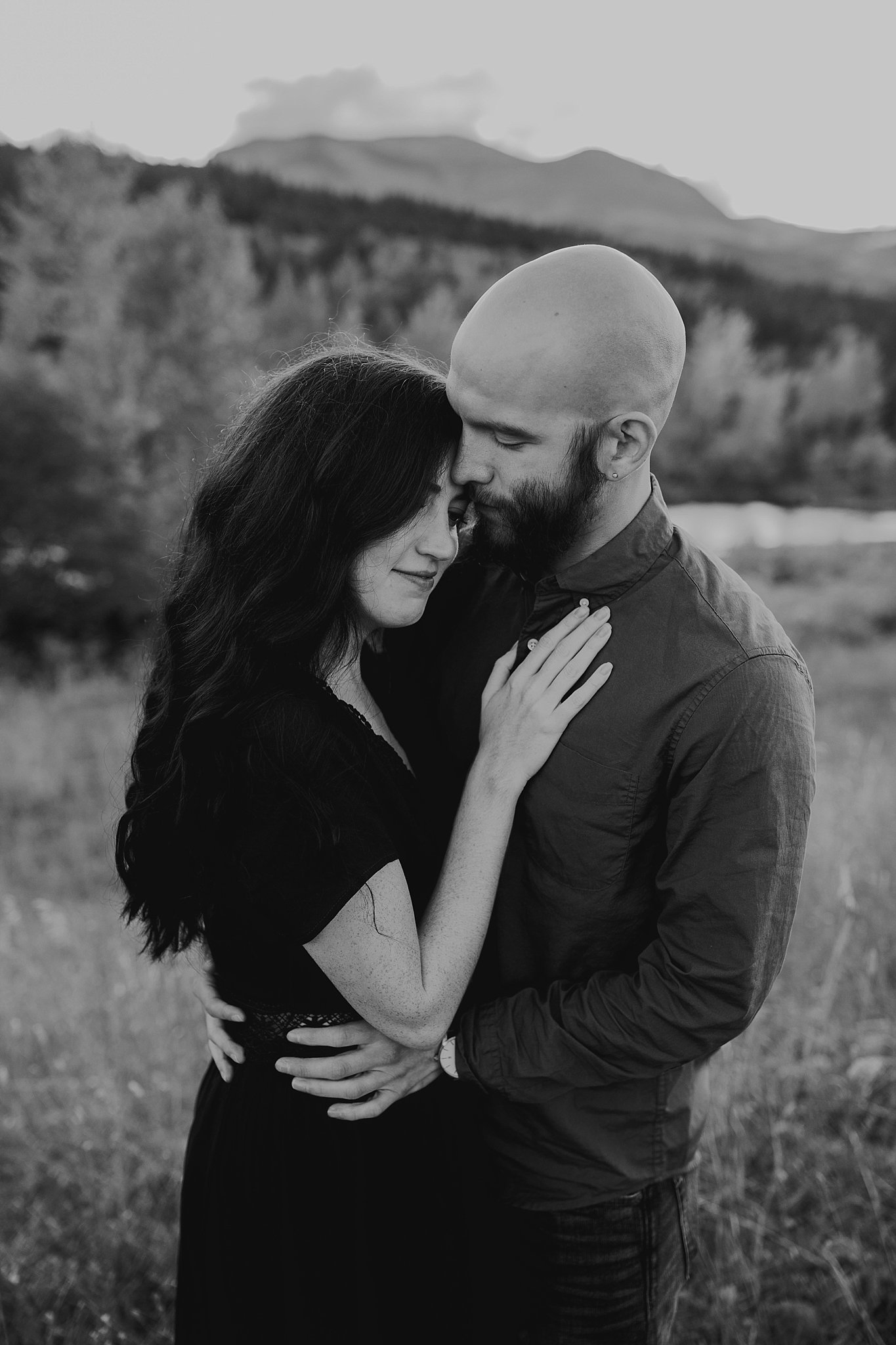 Intimate engagement session